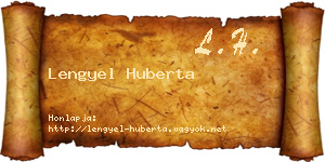 Lengyel Huberta névjegykártya